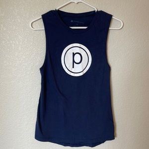 Pure Barre branded Navy Muscle Tank